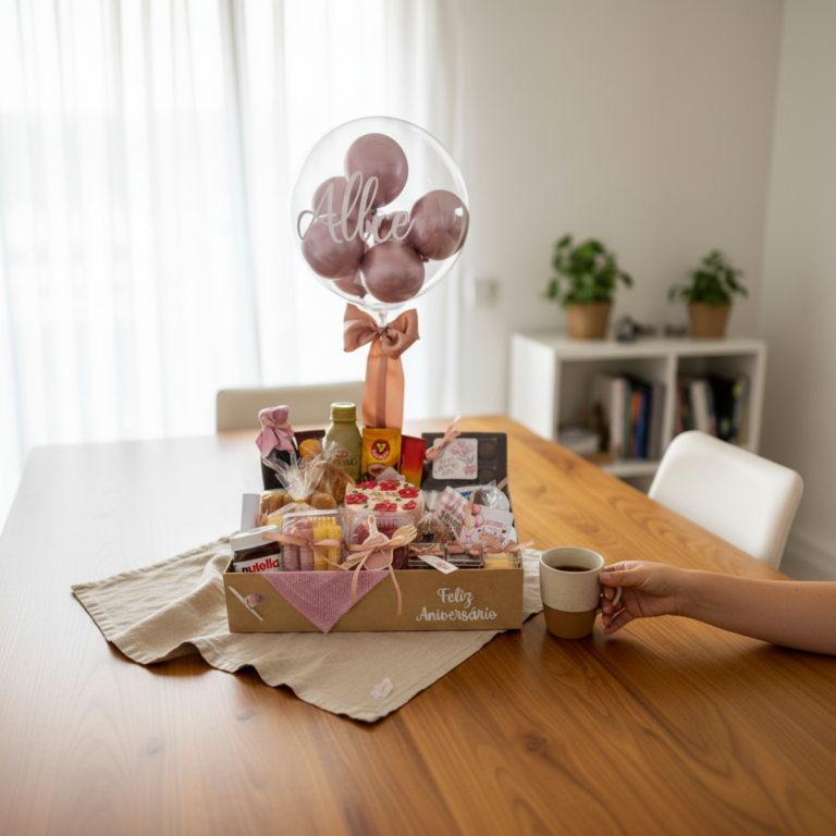 cesta café da manhã Curitiba entrega