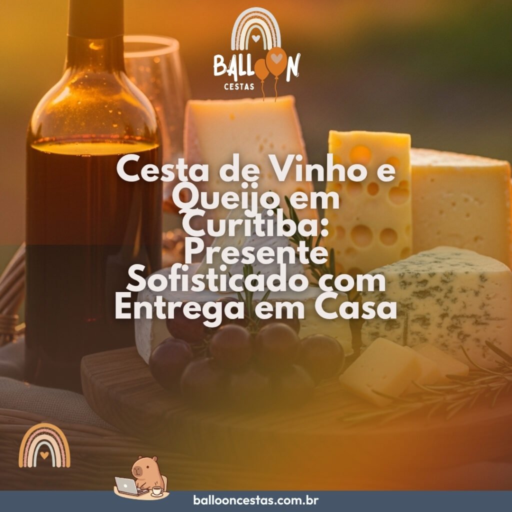 cesta de vinho e queijo Curitiba